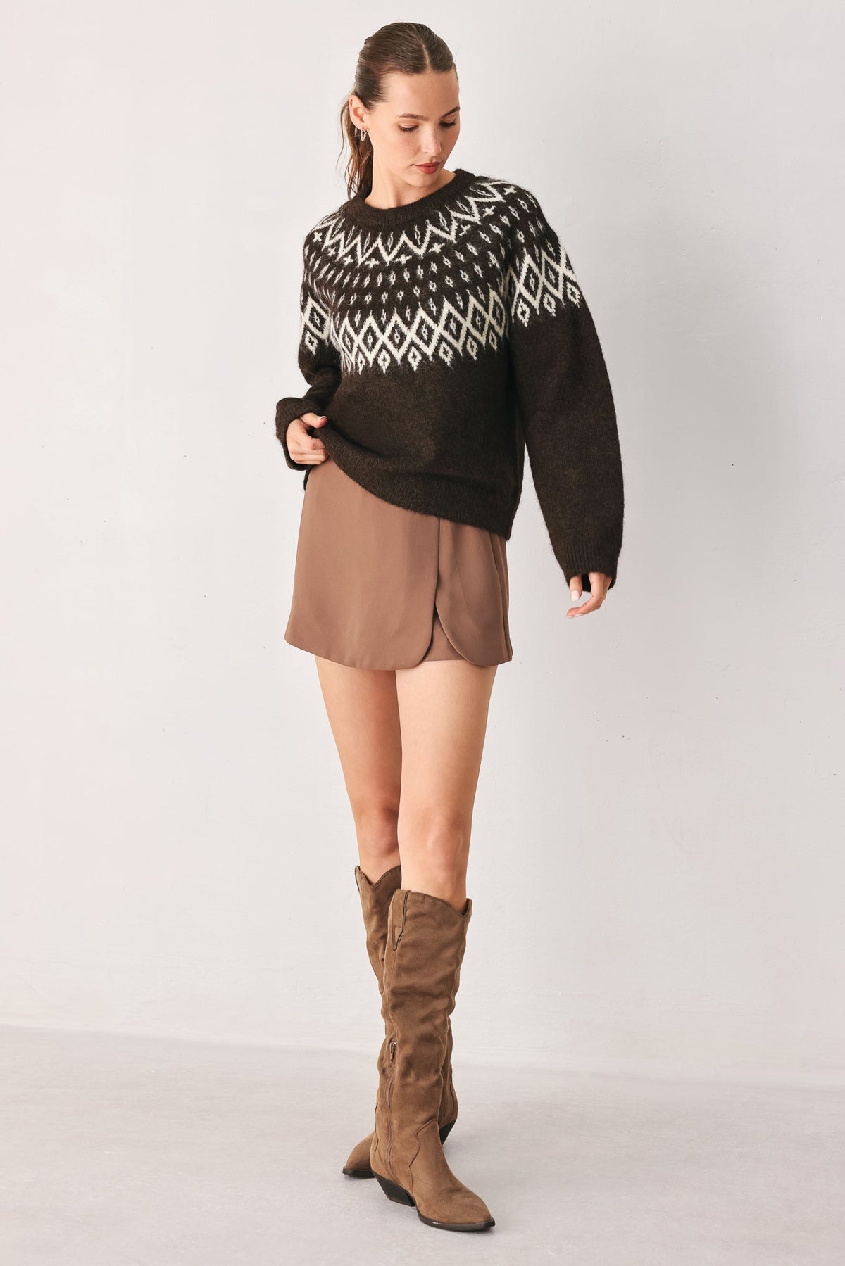 Cabin Light Serenade Sweater Knit Pullover Top