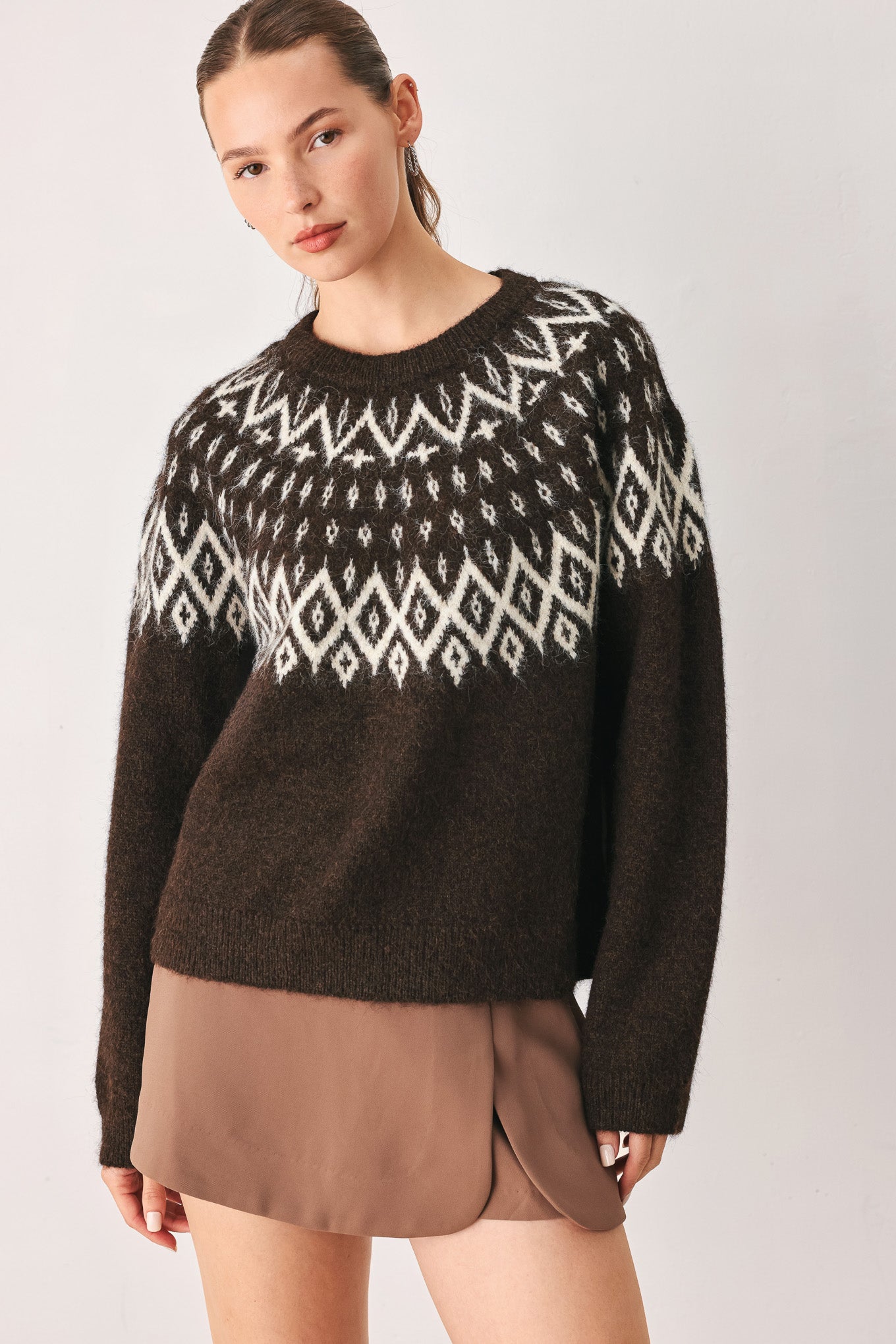 Cabin Light Serenade Sweater Knit Pullover Top