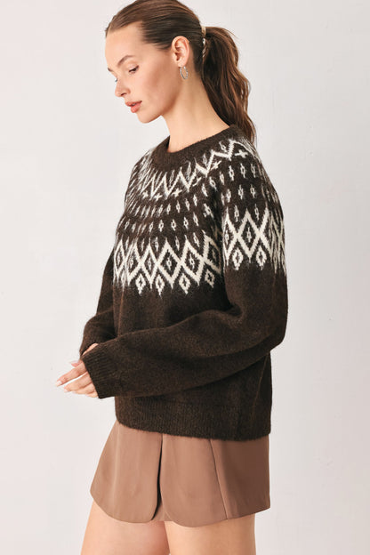 Cabin Light Serenade Sweater Knit Pullover Top