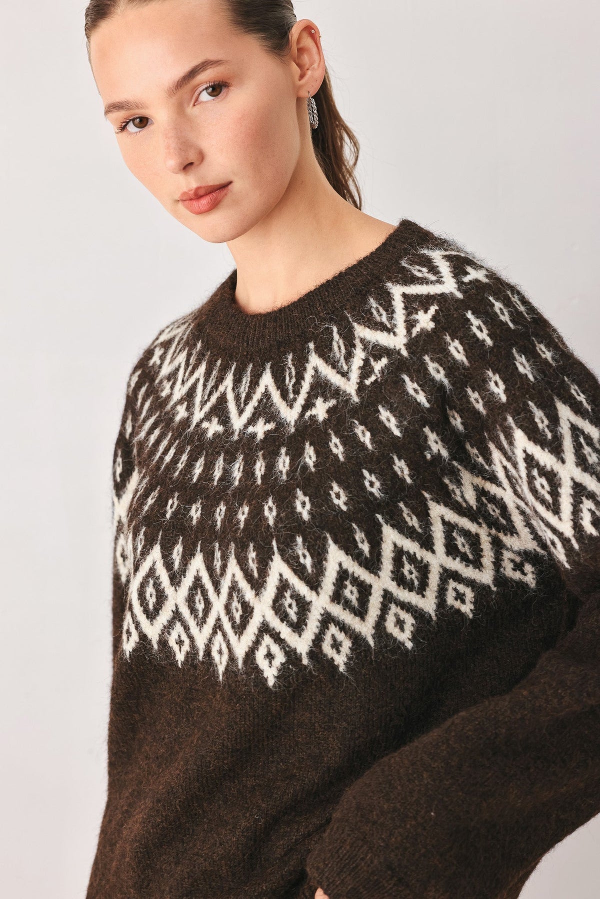Cabin Light Serenade Sweater Knit Pullover Top
