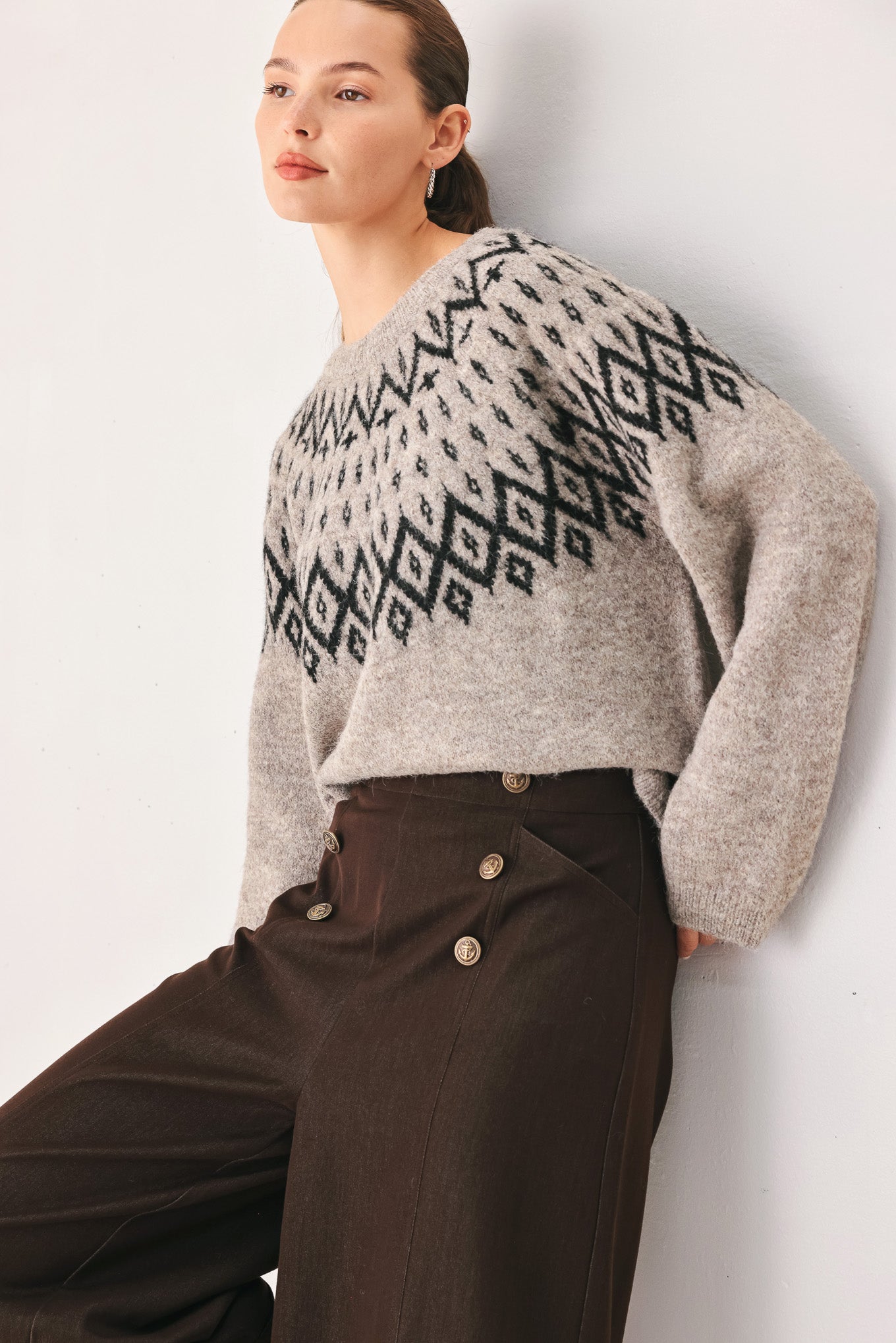 Cabin Light Serenade Sweater Knit Pullover Top