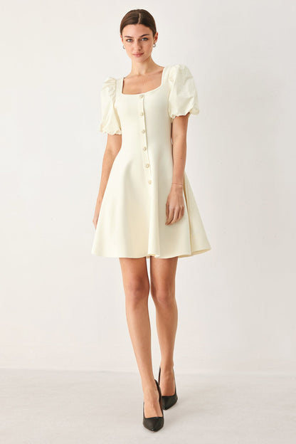 Buttercream Darling Sweater Knit Mini Dress