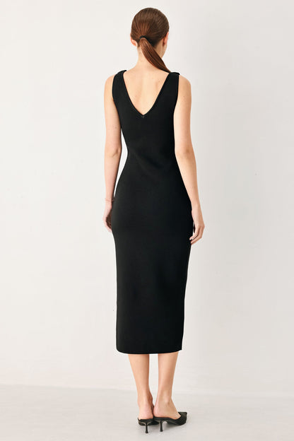 Modern Bloom Sweater Midi Dress