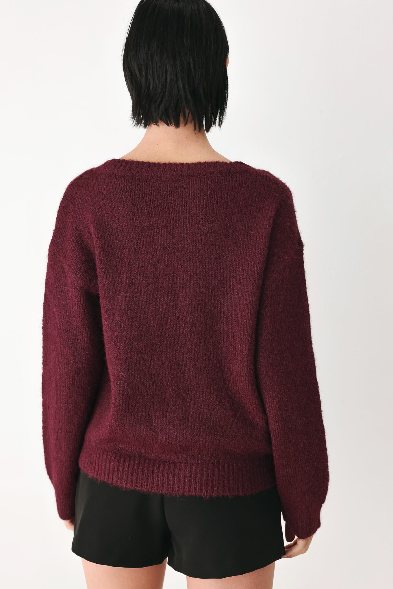 Fireside Charm Cinched Neck Sweater