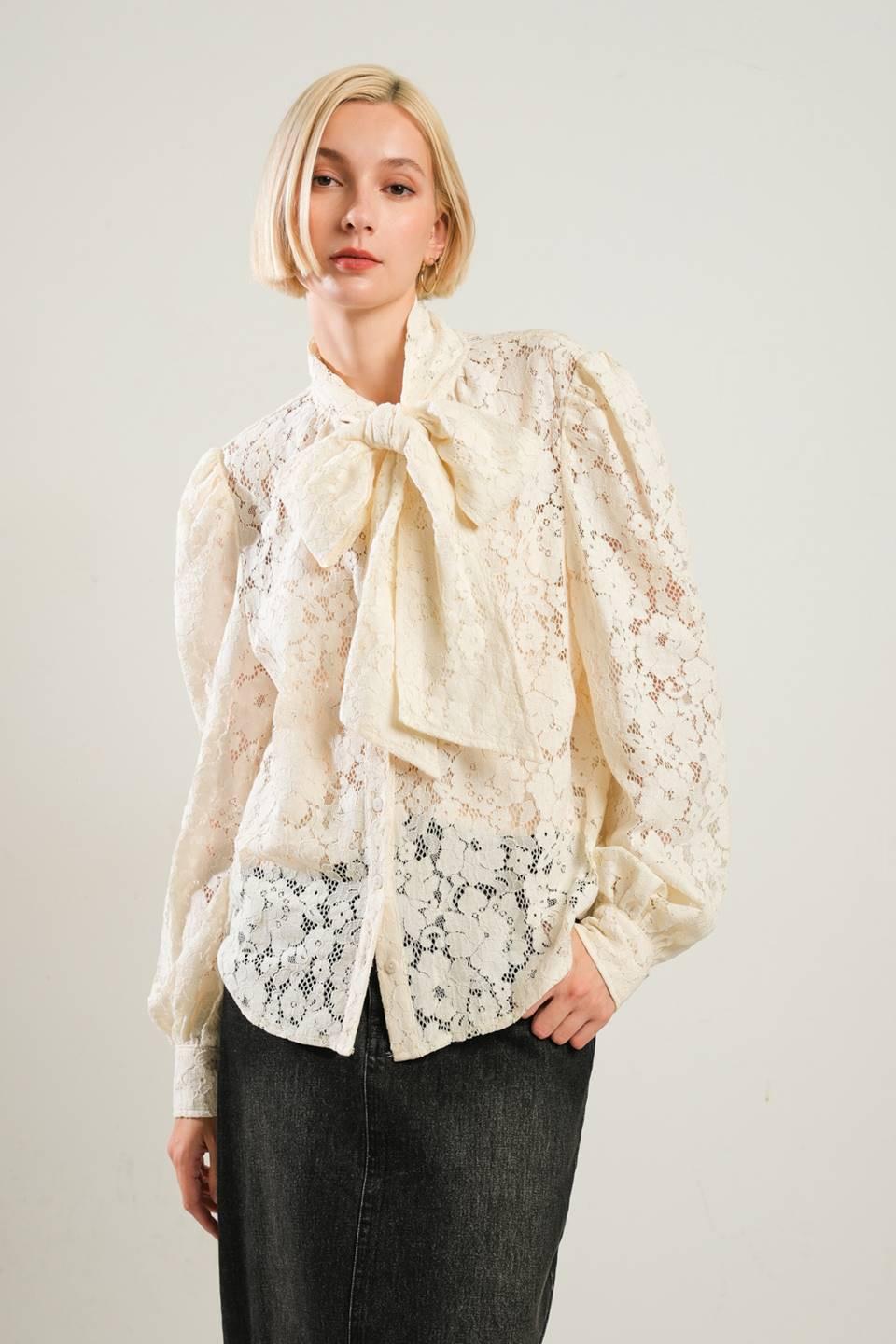Patriotic Princess Woven Lace Top