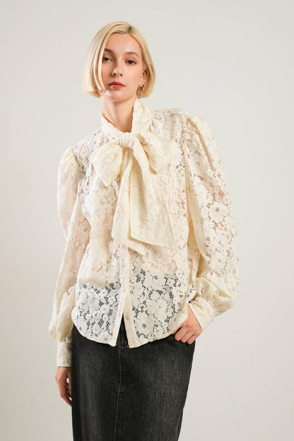 Patriotic Princess Woven Lace Top