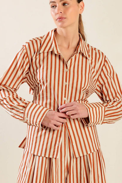 Pieces of My Heart Woven Top