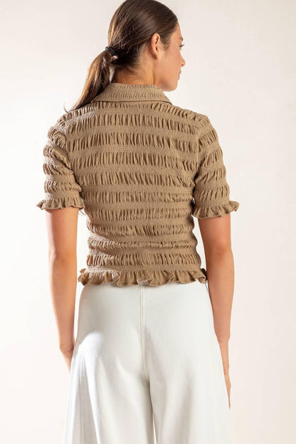 Picnic at Sunset Woven Top