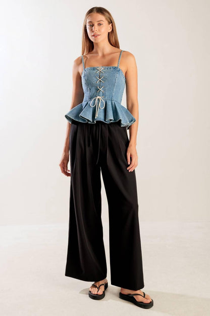 Grand Entrance Indigo Denim Top