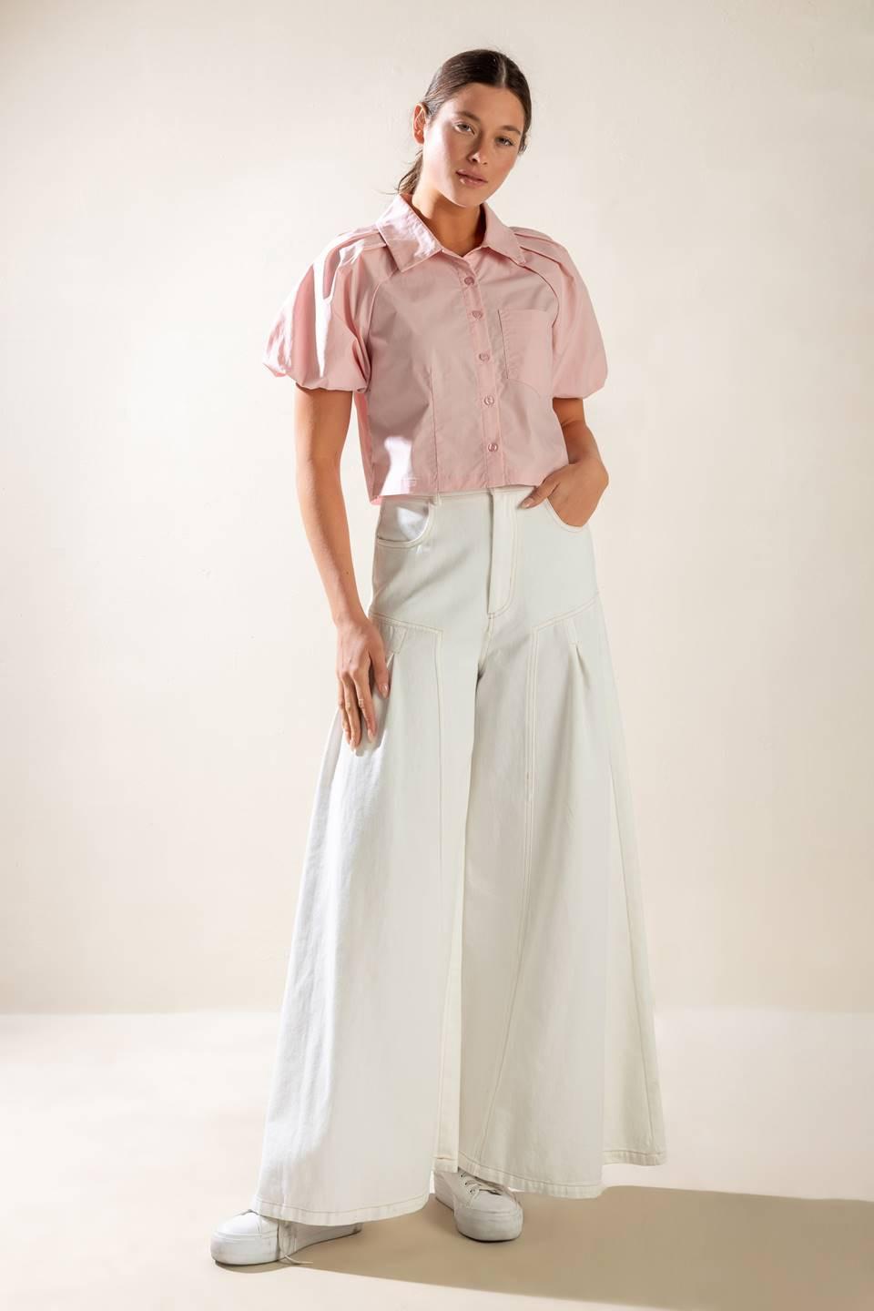 Meet You at the Garden Woven Top