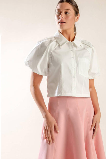 Meet You at the Garden Woven Top