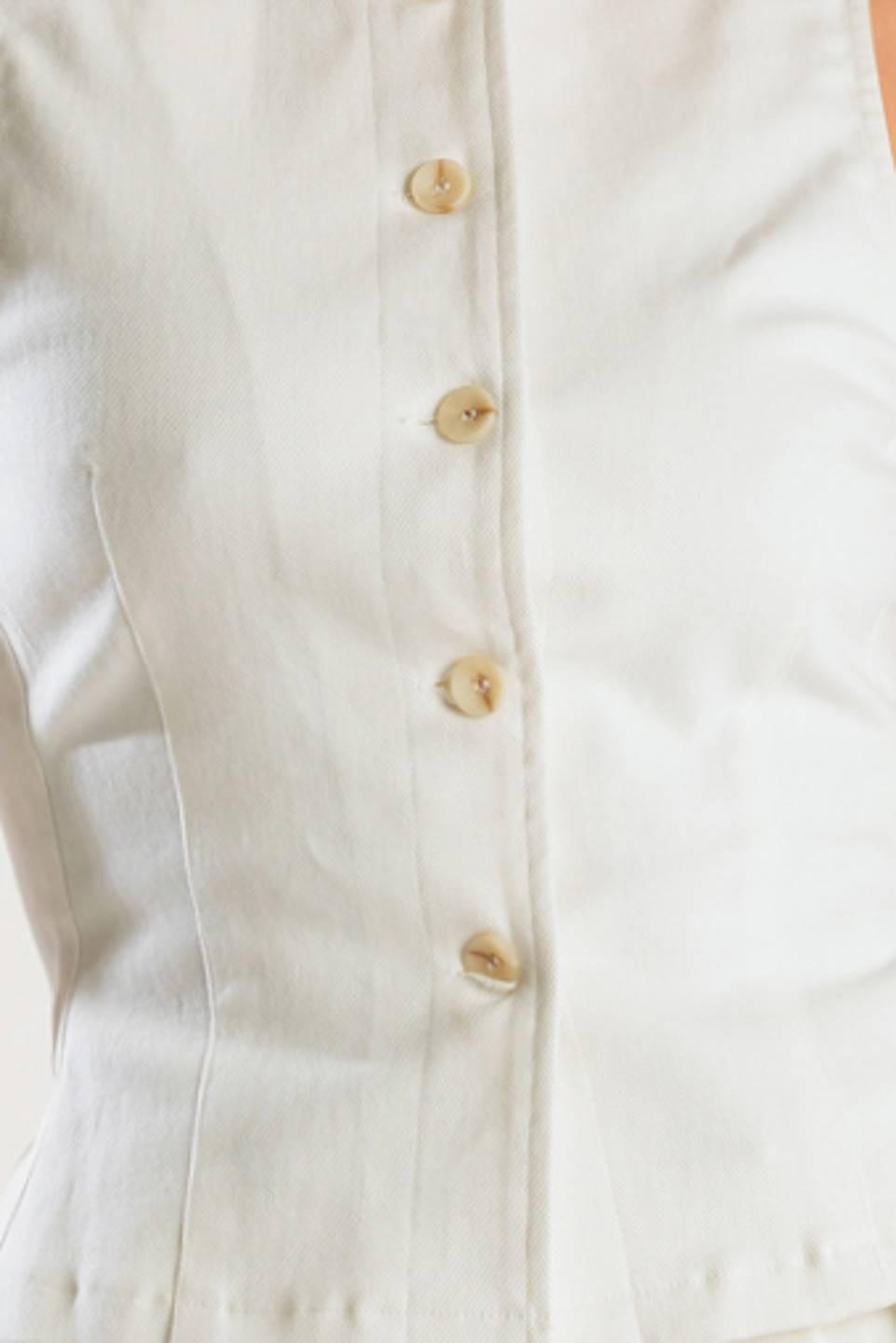 Love Letters White Woven Vest
