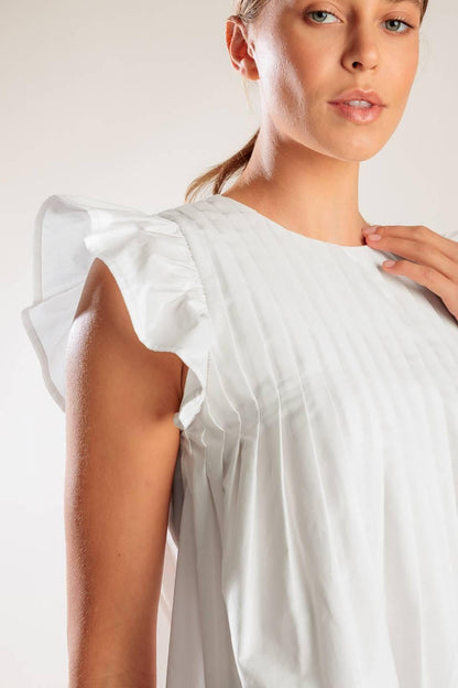 Memories in Focus White Woven Top