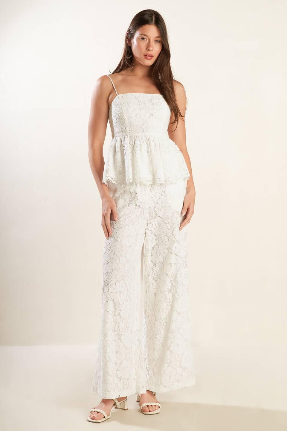 We Trust You Woven Lace Top