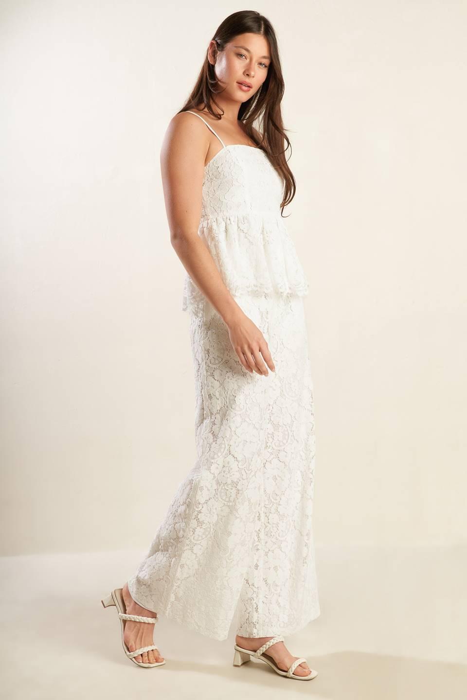We Trust You Woven Lace Top
