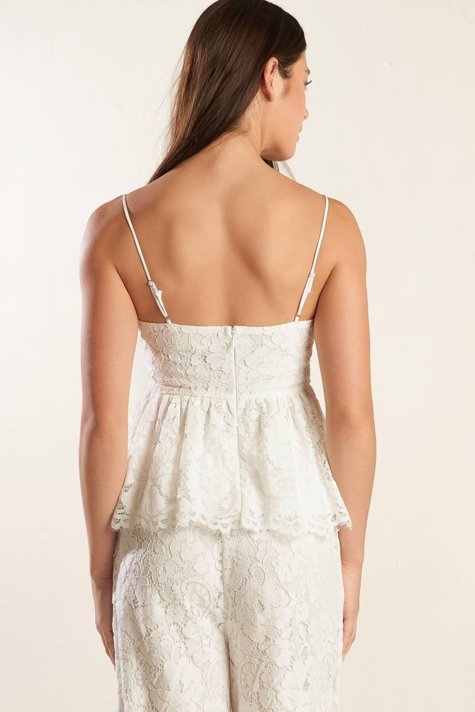 We Trust You Woven Lace Top