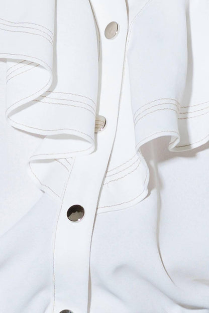 Made for Romance Off White Woven Top