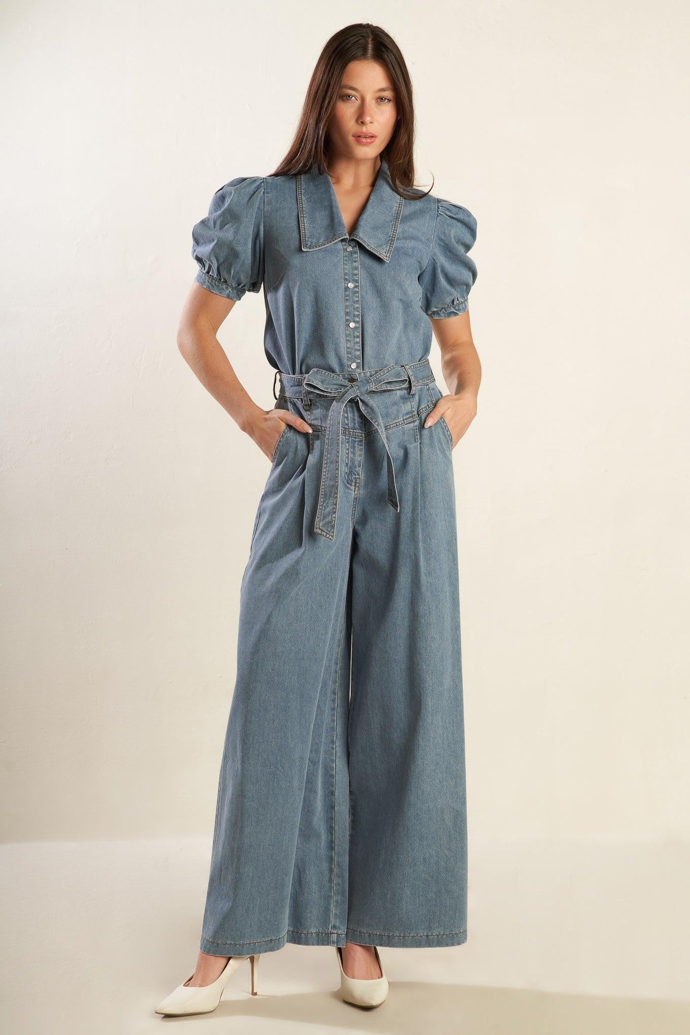 Eternal Sunshine Chambray Denim Top