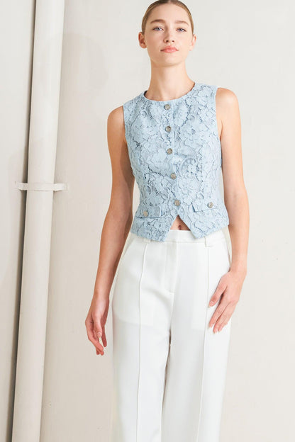 Sweet but Strong Woven Vest
