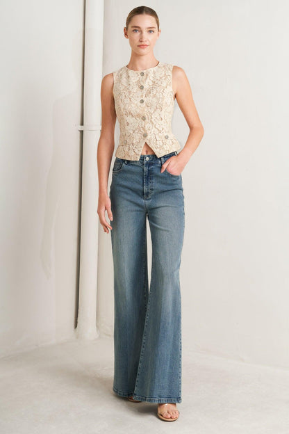 Sweet but Strong Woven Vest