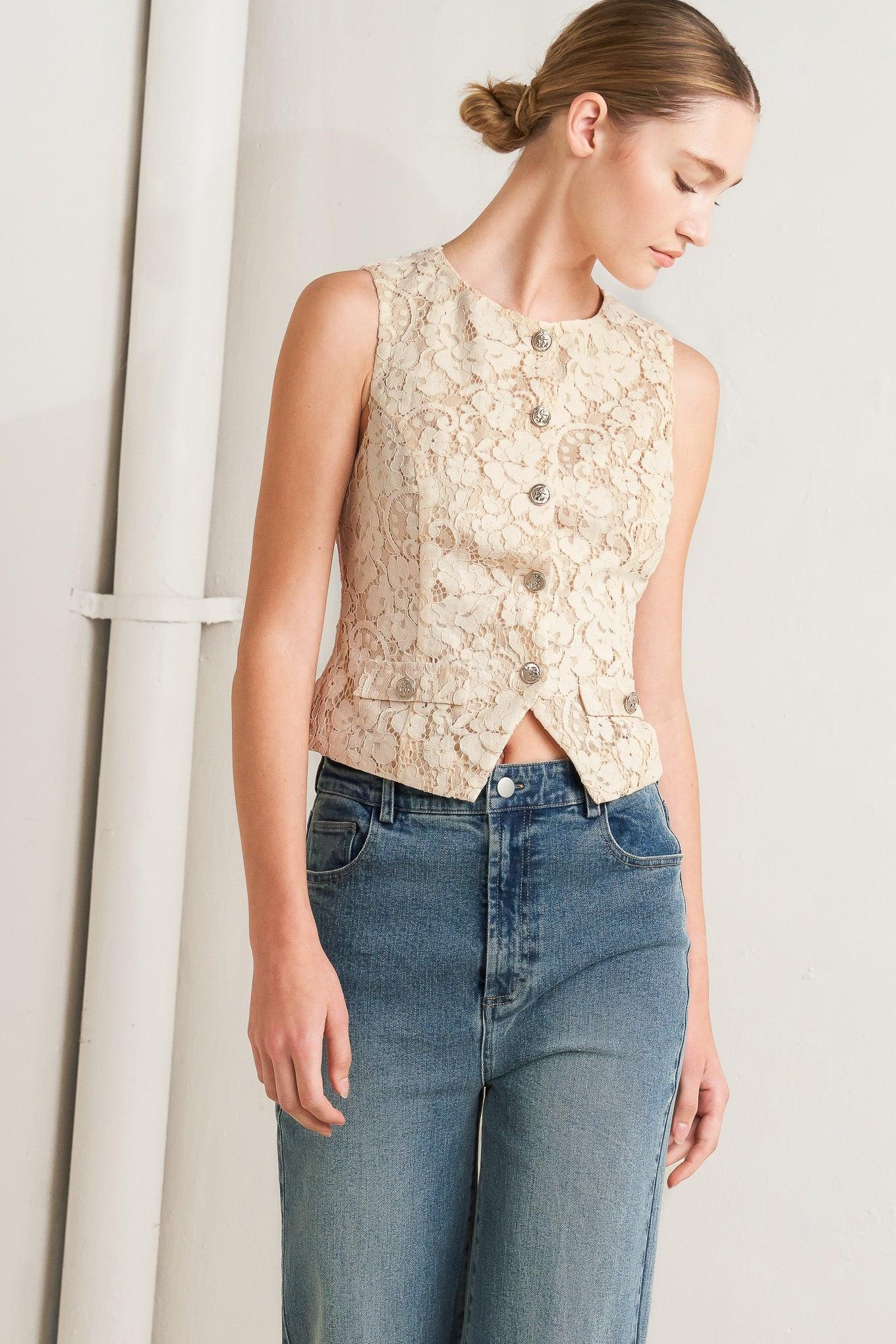 Sweet but Strong Woven Vest