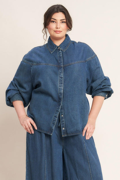 Offline Edge Indigo Denim Top