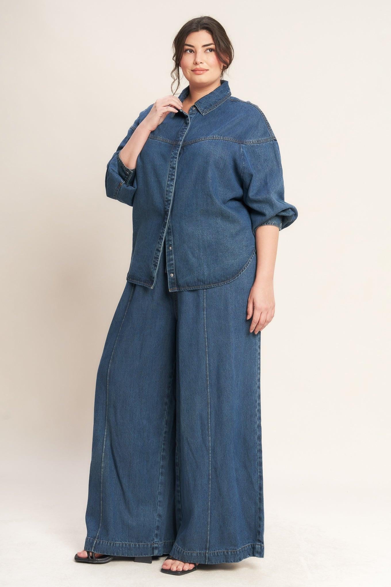Offline Edge Indigo Denim Top