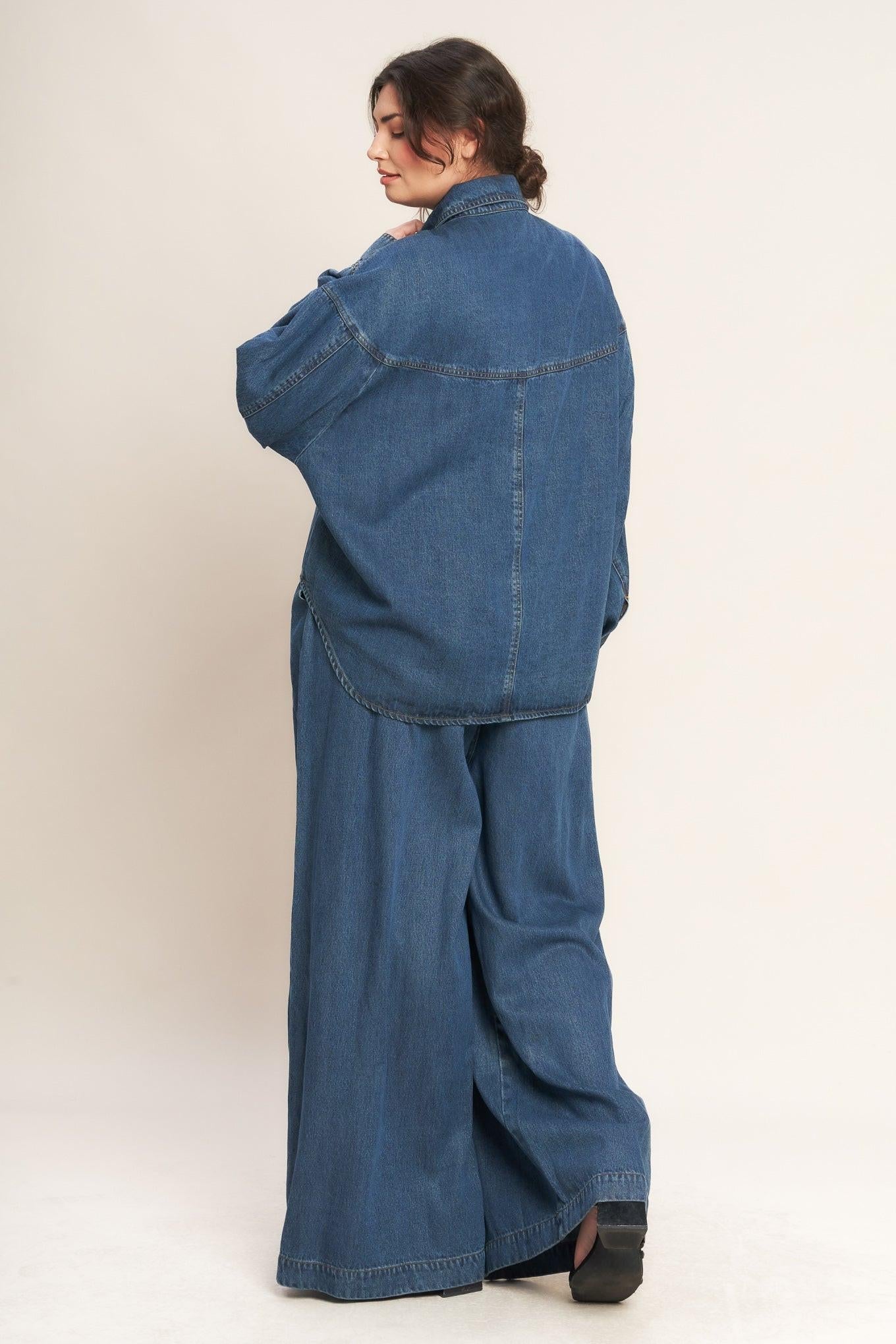 Offline Edge Indigo Denim Top