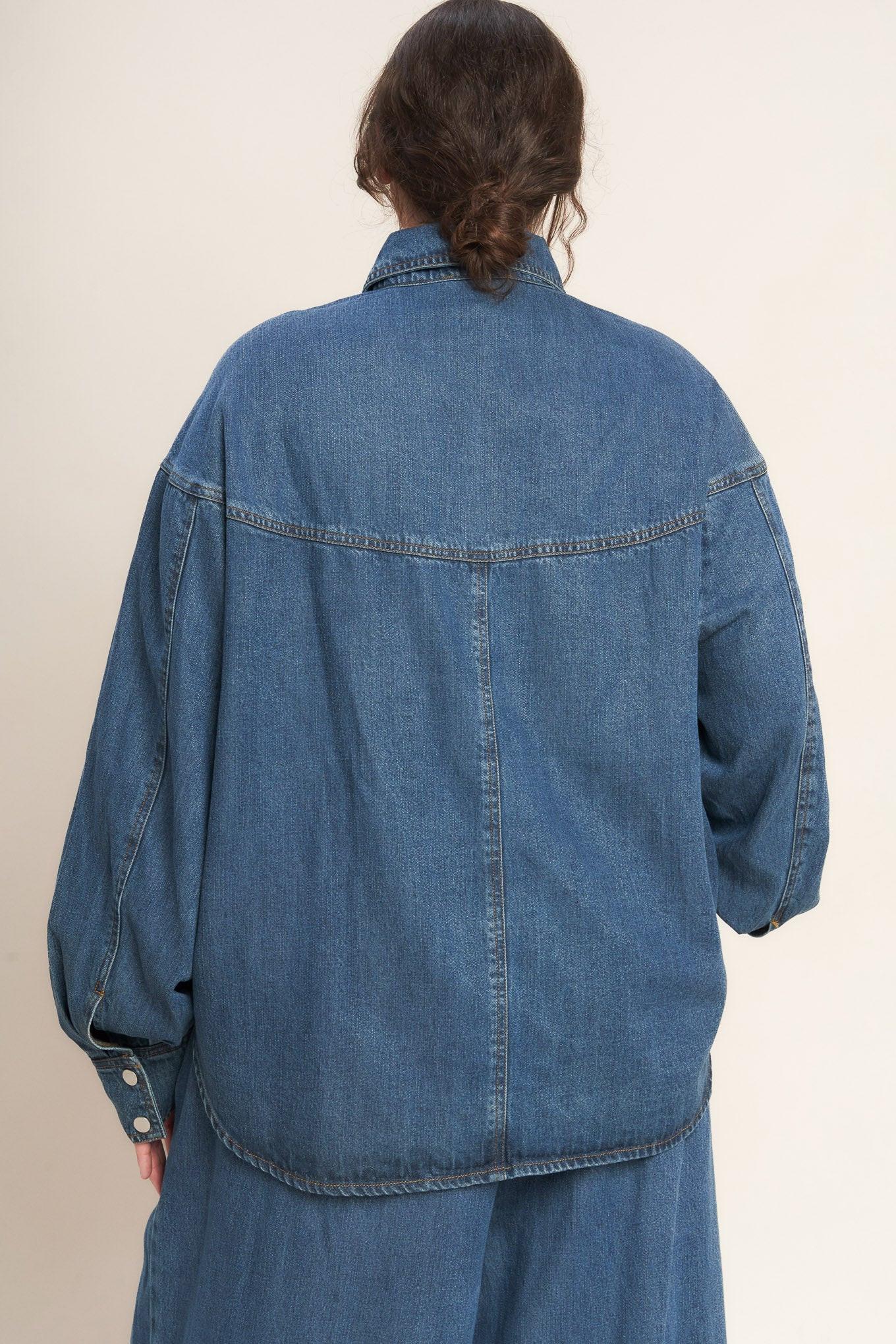 Offline Edge Indigo Denim Top