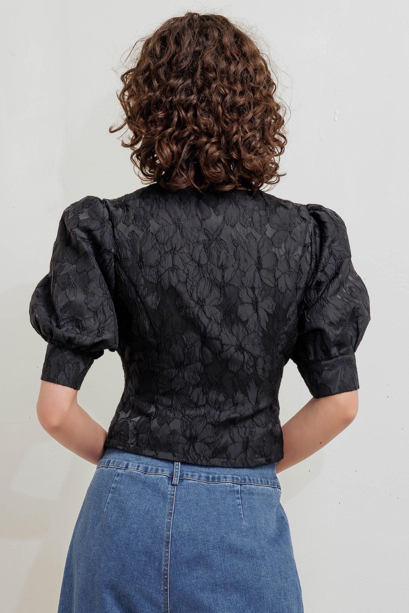 Quiet Luxe Romance Woven Top