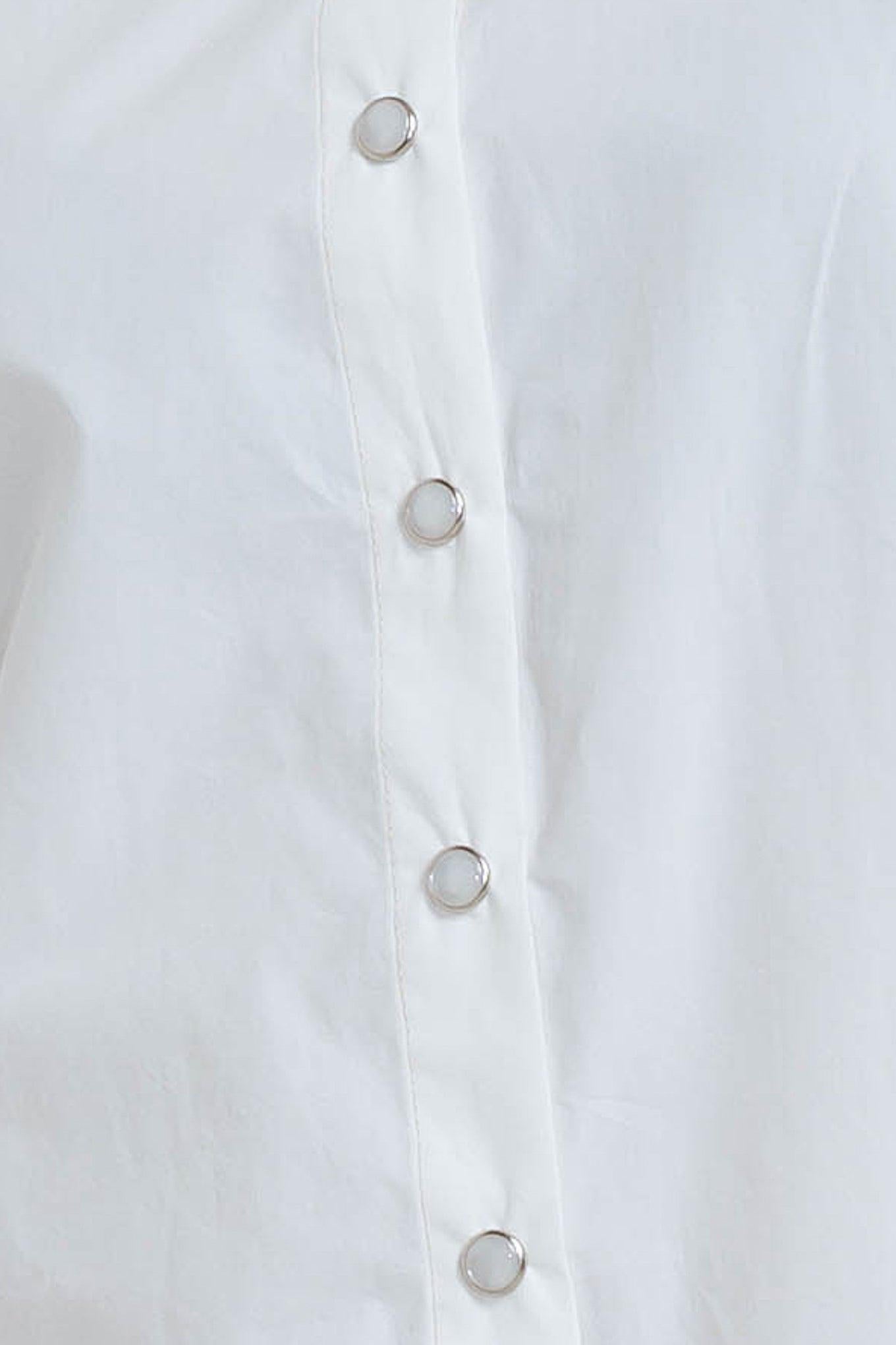 White Noise Solid Woven Top