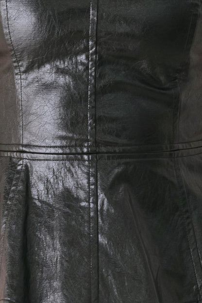 Forbidden Love Sweetheart Faux Leather Top