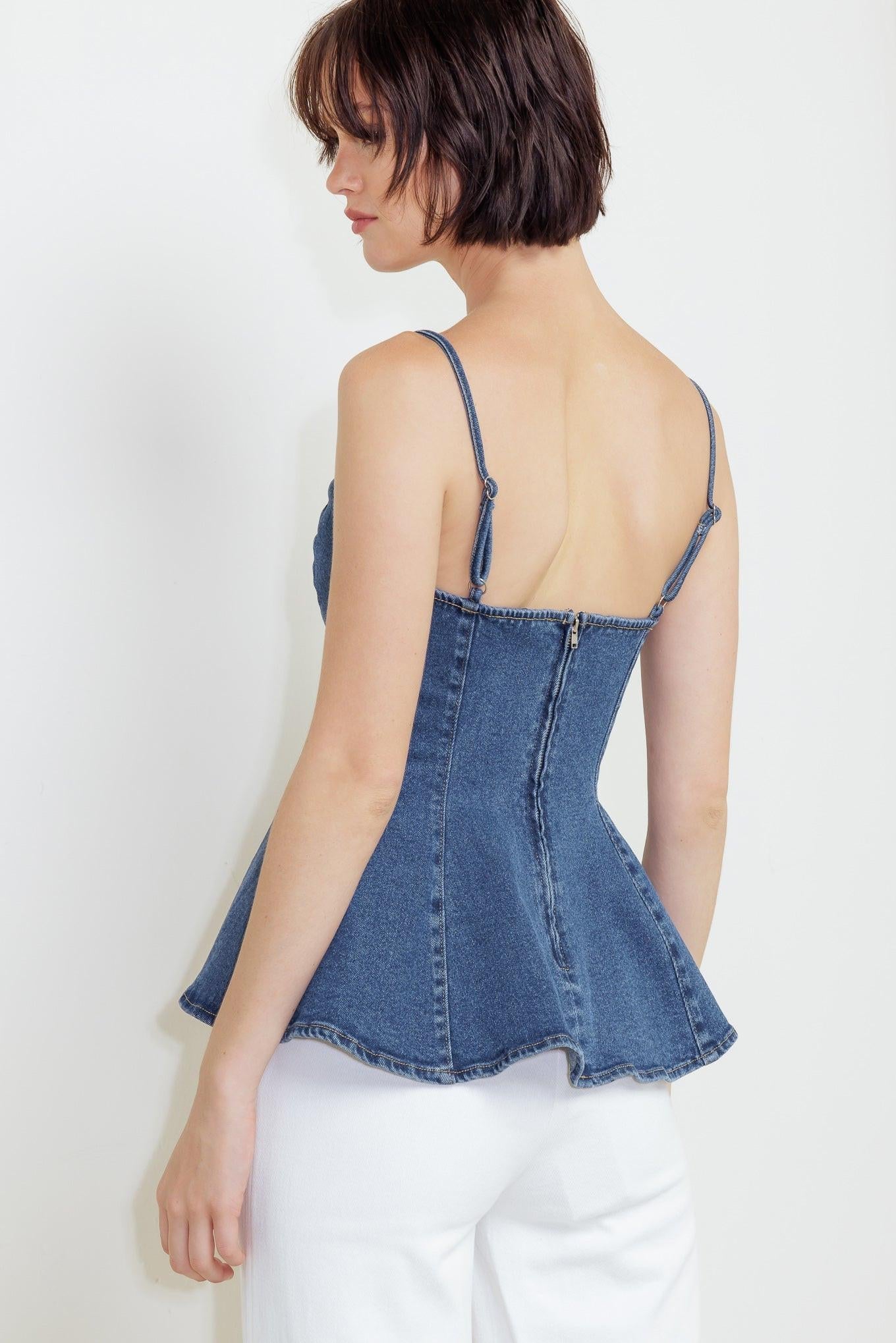 Power Poise Indigo Cami Top