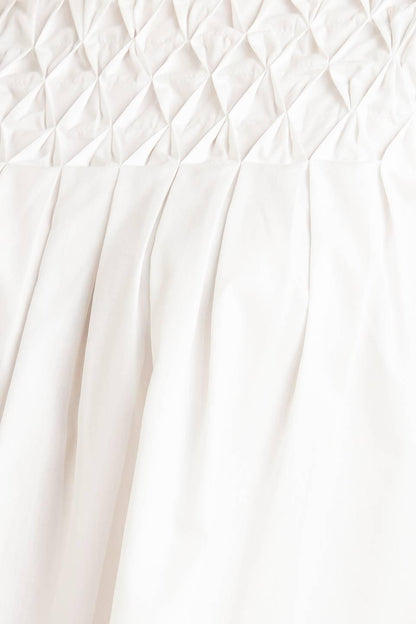 White Dream Puff Woven Top
