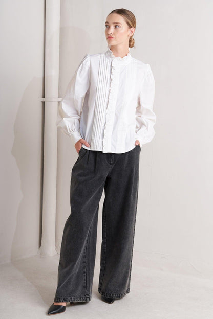 Milk Cloud Woven Top