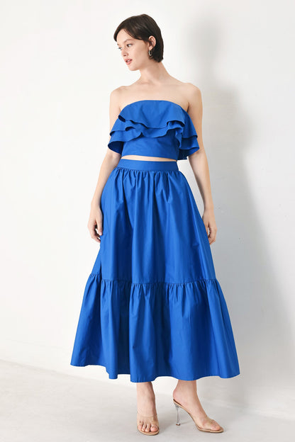 Royal Flow Woven Tube Top