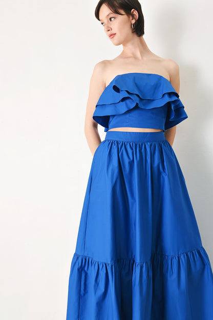 Royal Flow Woven Tube Top