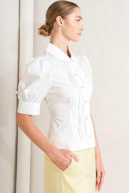 Refined Romance Woven Top