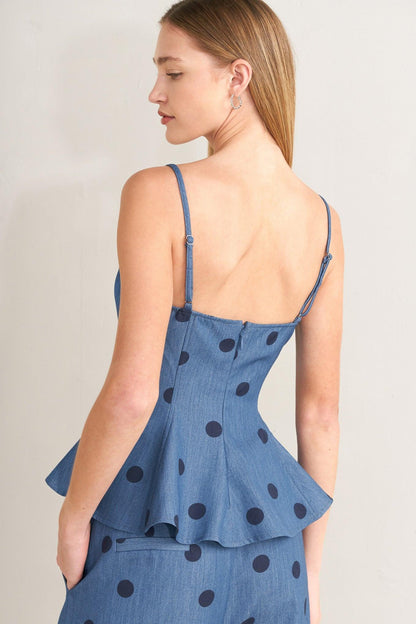 [preorder] Midnight Polka Woven Top