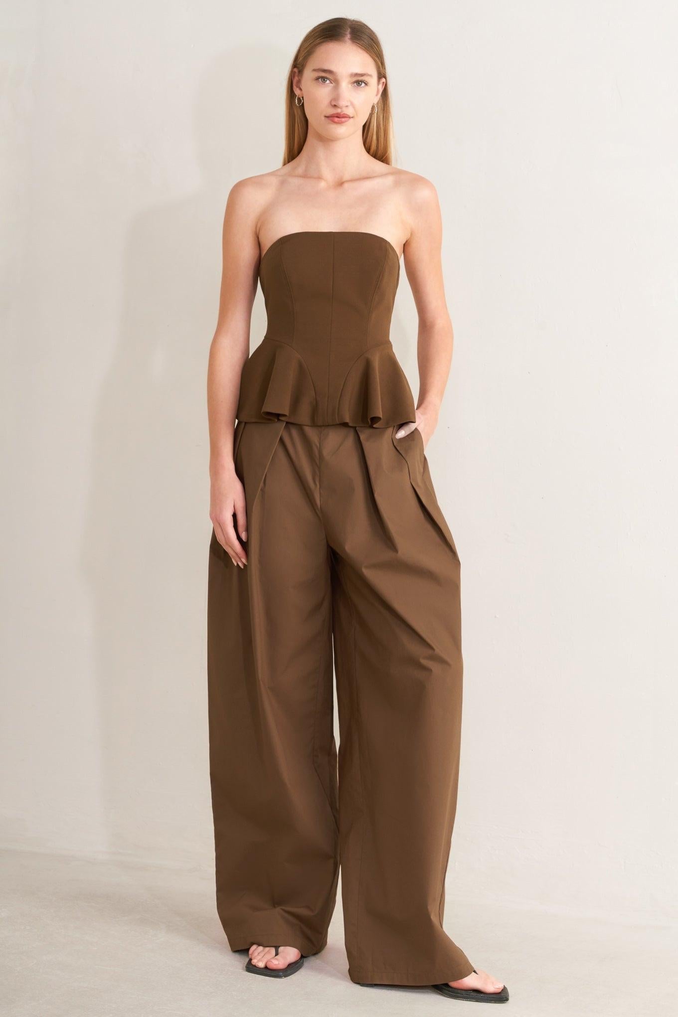 Effortless Elegance Woven Tube Top