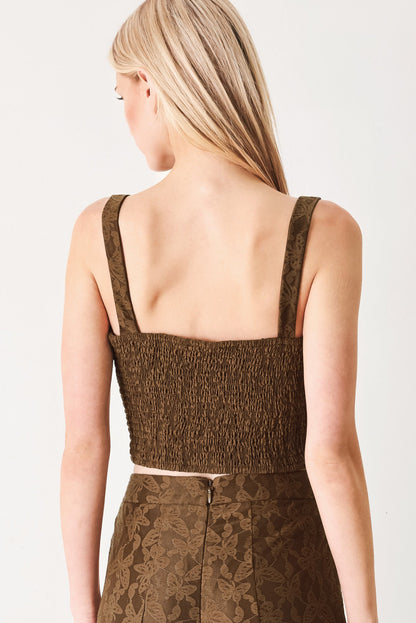 Moonlight Boho Woven Crop Top