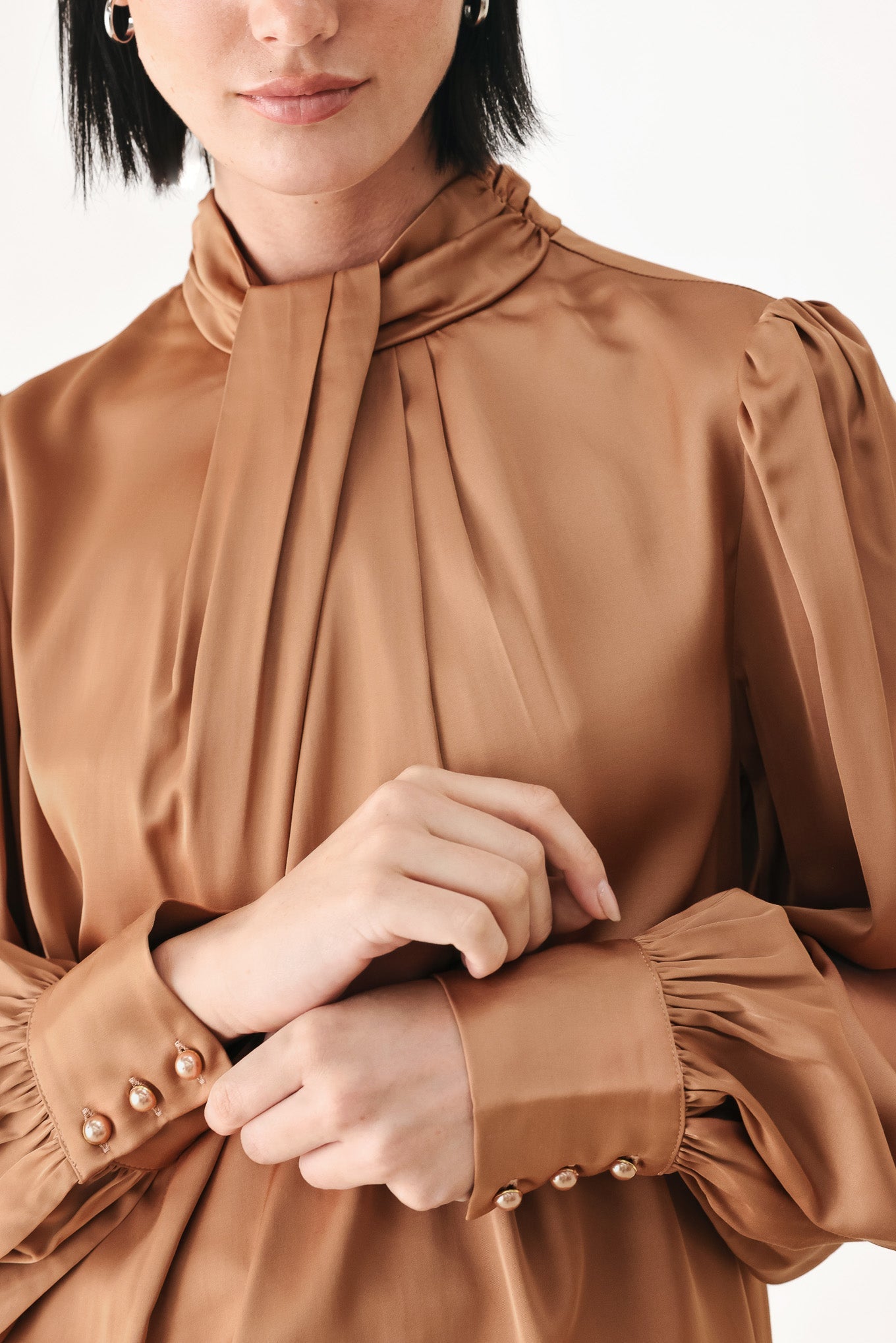 Golden Hour High Neck Blouse