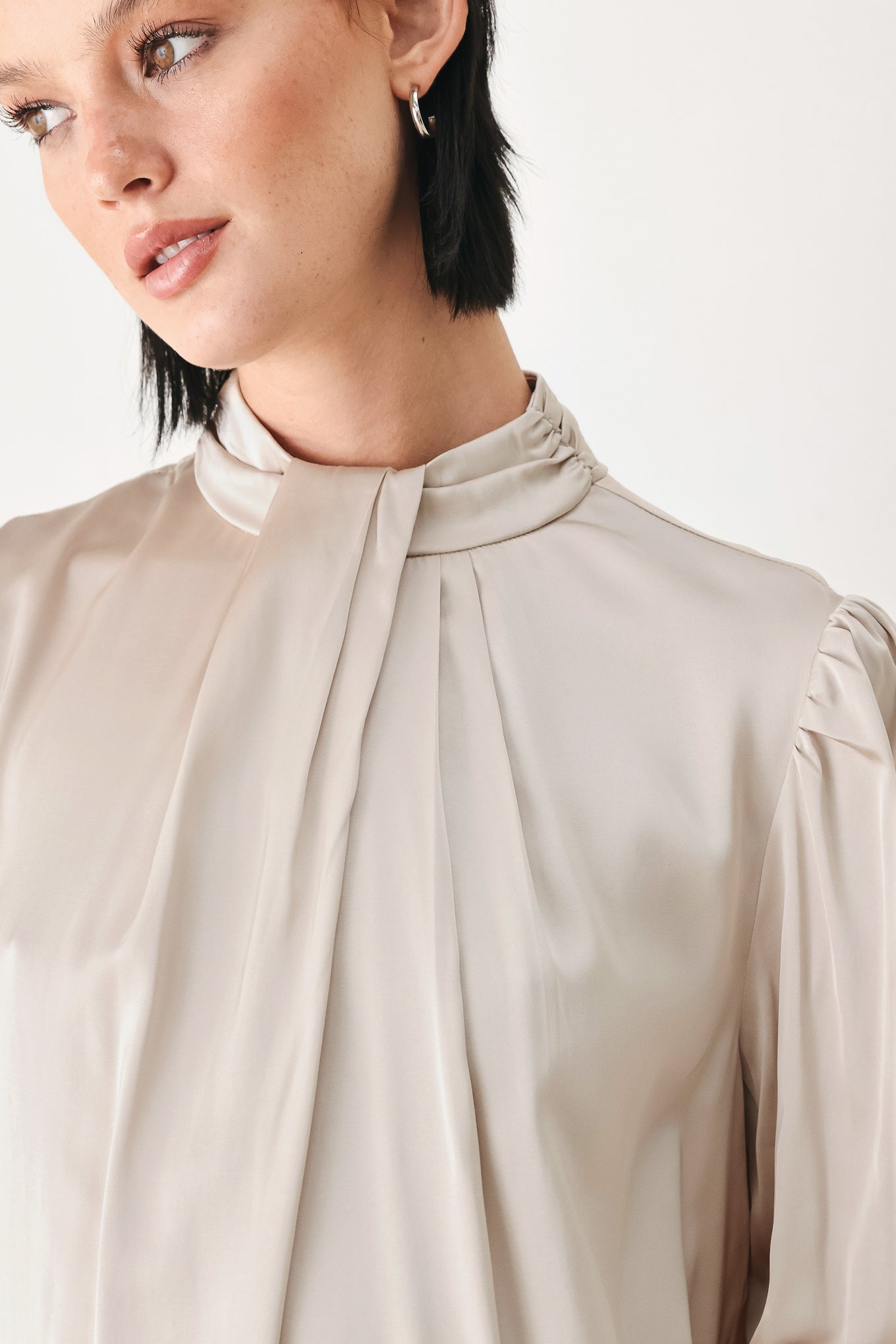 Golden Hour High Neck Blouse