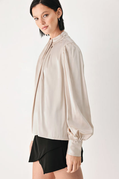 Golden Hour High Neck Blouse