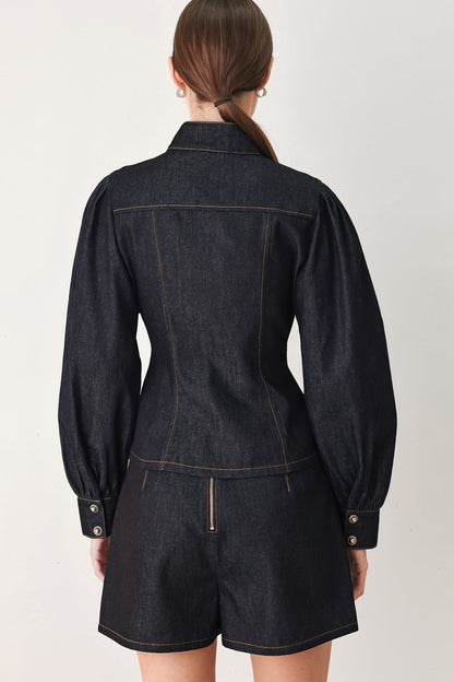 Modern Prep Denim Top