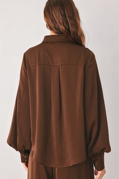 Canyon Brown Woven Top