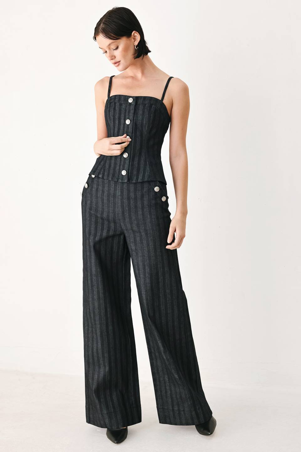 Graphite City Woven Top