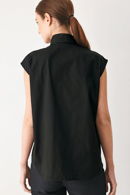 Modern Statement Bow Woven Top