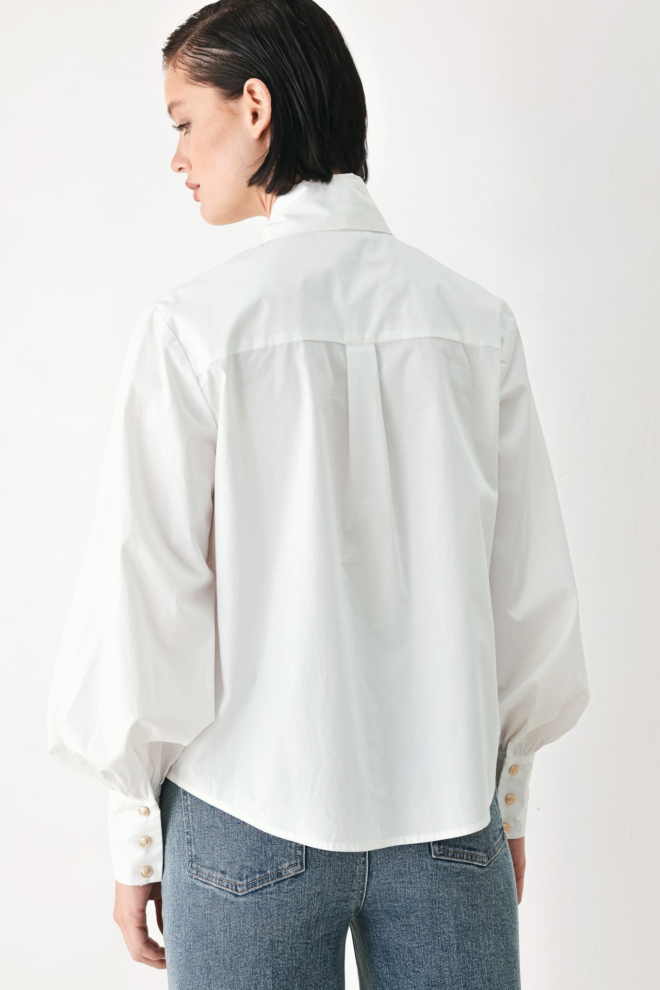 Golden Brown Cascade Woven Top