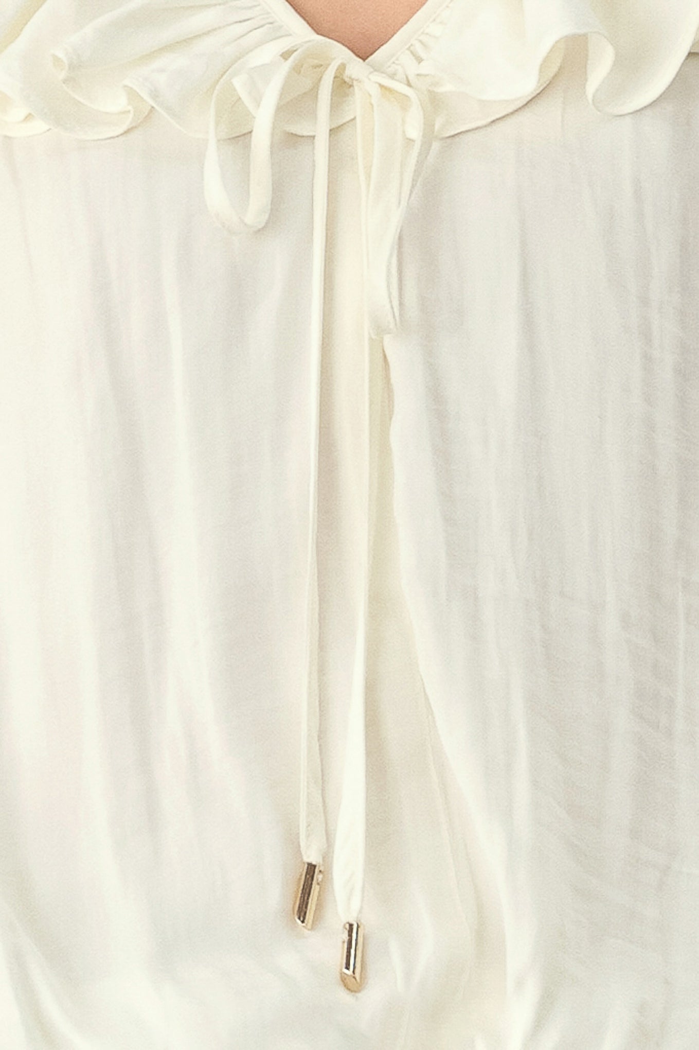 Cloudrift Ivory Woven Top